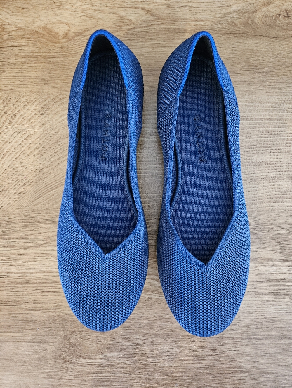 NEW Rothy's The Flats Nautical Blue Size W9.5